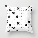 Nordic Black White Pillow Case Set Lash Bee Cactus Bird Letter Home Decorative Rectangle Geometric Sofa Cushion Cover 45x45cm - one46.com.au