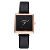 Top Brand Women Bracelet Square Watch Contracted Leather Crystal Wristwatches Women Dress Ladies Quartz Clock Dropshiping - one46.com.au