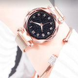Luxury Luminous Women Watches Starry Sky Magnetic Female Wristwatch Waterproof Rhinestone Clock relogio feminino montre femme - one46.com.au
