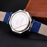 Women Watches Gem Cut Geometry Crystal Leather Quartz Wristwatch Fashion Dress Watch Ladies Gifts Clock Relogio Feminino #W - one46.com.au