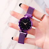 Luxury Women Watches Ladies Magnetic Starry Sky Clock Fashion Diamond Female Quartz Wristwatches relogio feminino zegarek damski - one46.com.au