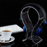 Universal Acrylic Earphone Headset Holder Headphone Desk Display Stand for Earphone Accessories - one46.com.au