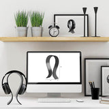 Universal Acrylic Earphone Headset Holder Headphone Desk Display Stand for Earphone Accessories - one46.com.au