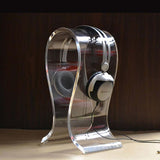 Universal Acrylic Earphone Headset Holder Headphone Desk Display Stand for Earphone Accessories - one46.com.au