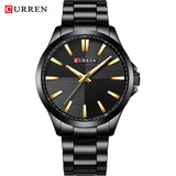 CURREN Gold Stainless Steel Luxury Quartz Men WatchesMens Business Male Clock Montre Homme Zegarek Meski Erkek Kol Saati - one46.com.au