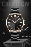 CURREN Gold Stainless Steel Luxury Quartz Men WatchesMens Business Male Clock Montre Homme Zegarek Meski Erkek Kol Saati - one46.com.au