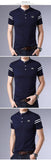2019 New Fashion Brands Summer Polo Shirt Men's Mandarin Collar Slim Fit Short Sleeve Solid Color Polos Casual Men's Clothing - one46.com.au