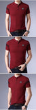 2019 New Fashion Brands Summer Polo Shirt Men's Mandarin Collar Slim Fit Short Sleeve Solid Color Polos Casual Men's Clothing - one46.com.au