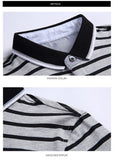 2019 New Fashion Brands Shirts Polo Men's Striped Summer Slim Fit With Short Sleeve Top Grade Boys Polos Casual Men's Clothing - one46.com.au