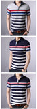 2019 New Fashion Brand Clothing Polo Shirt Mens Striped Summer Short Sleeve Slim Fit Top Grade Boys Polos  Casual Men's Clothing - one46.com.au