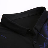 2019 New Fashion Brand Polo Shirt Men's Print Top Grade Summer Short Sleeve Slim Fit Cotton Boys Poloshirt Casual Mens Clothing - one46.com.au