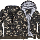 sportswear thicken coats bring me high quality brand sweatshirts 2019 winter wool liner jackets men Camouflage sleeve tracksuits - one46.com.au