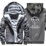 sportswear thicken coats bring me high quality brand sweatshirts 2019 winter wool liner jackets men Camouflage sleeve tracksuits - one46.com.au