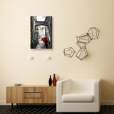 Lovers Canvas Wall Art Couple Kissing in Rain Artwork Romantic Painting for Living Room Bedroom Bathroom Wall Decor - one46.com.au