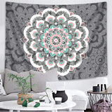 India Mandala Tapestry Wall Hanging Macrame Wall Cloth Tapestries Psychedelic Hippie Night Sky Moon Tapestry Mandala Wall Carpet - one46.com.au