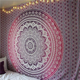 India Mandala Tapestry Wall Hanging Macrame Wall Cloth Tapestries Psychedelic Hippie Night Sky Moon Tapestry Mandala Wall Carpet - one46.com.au