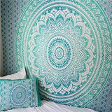 India Mandala Tapestry Wall Hanging Macrame Wall Cloth Tapestries Psychedelic Hippie Night Sky Moon Tapestry Mandala Wall Carpet - one46.com.au