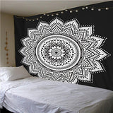 India Mandala Tapestry Wall Hanging Macrame Wall Cloth Tapestries Psychedelic Hippie Night Sky Moon Tapestry Mandala Wall Carpet - one46.com.au