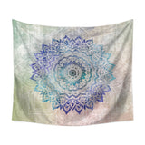 110*130cm Mandala Color Printed Wall Cloth Tapestry Polyester Hanging Wall Carpet Decorative Tablecloth Blanket Home Decor 60009 - one46.com.au