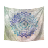 110*130cm Mandala Color Printed Wall Cloth Tapestry Polyester Hanging Wall Carpet Decorative Tablecloth Blanket Home Decor 60009 - one46.com.au