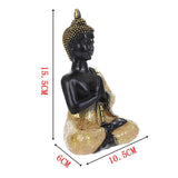 Exquisite Religious Buddha Statue Mini Resin Thailand Buddha Sculpture Figurine Miniature Home Temple Decoration Ornaments Decor - one46.com.au