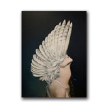 Women Portrait Posters Prints With Flowers Feather Oil Painting Wall Art Canvas Pictures Home Living Room Modern Decoration - one46.com.au
