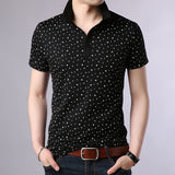 2019 New Fashions Brand Designer Polo Shirt Men Print Summer Short Sleeve Slim Fit Mercerized Cotton Polo Casual Men Clothing - one46.com.au