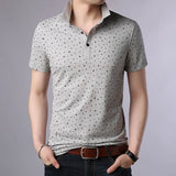 2019 New Fashions Brand Designer Polo Shirt Men Print Summer Short Sleeve Slim Fit Mercerized Cotton Polo Casual Men Clothing - one46.com.au