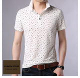 2019 New Fashions Brand Designer Polo Shirt Men Print Summer Short Sleeve Slim Fit Mercerized Cotton Polo Casual Men Clothing - one46.com.au