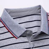 2019 New Fashion Brand Clothes Polo Shirts Men Striped Top Grade Summer Slim Fit Short Sleeve Cotton Boys Casual Men Clothes - one46.com.au