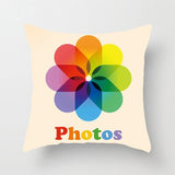 BLRISUP Social Media Pillow Case Cover Facebook/Twitter/YouTube/Snapchat/Inst Logo Polyester Cushion Cover Home Decor Pillowcase - one46.com.au