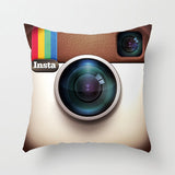 BLRISUP Social Media Pillow Case Cover Facebook/Twitter/YouTube/Snapchat/Inst Logo Polyester Cushion Cover Home Decor Pillowcase - one46.com.au