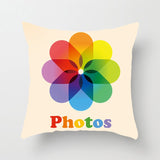 BLRISUP Social Media Pillow Case Cover Facebook/Twitter/YouTube/Snapchat/Inst Logo Polyester Cushion Cover Home Decor Pillowcase - one46.com.au