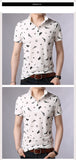2019 New Fashion Brand Polo Shirt Men's Pattern Summer Short Sleeve Slim Fit Mercerized Cotton Poloshirt Casual Mens Clothing - one46.com.au