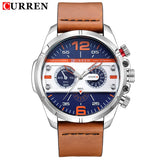 CURREN New Watches Men Top Luxury Brand Army Military Watch Male Leather Sports Quartz Wristwatches Relogio Masculino 8259 - one46.com.au