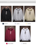 2019 100% Cotton New Fashion Hoodies Mens Hooded Long Sleeve Trendy High Street Print Pullover Tracksuit Casual Mens Clothes - one46.com.au