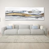 Modern Abstract Art Oil Painting Posters and Prints Wall Art Canvas Painting Chinese Abstract Mountains Pictures for Living Room - one46.com.au