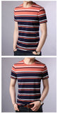 2019 New Fashion Brand T Shirt For Men O Neck Trending Street Wear Tops Summer Striped Boys Short Sleeve T-Shirt Mens Clothing - one46.com.au