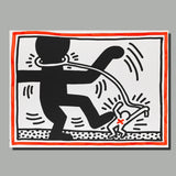 Keith Haring Pop Art Canvas Print Cartoon Oil Painting For Living Room,Bedroon,Canvas Art Print Abstract Wall Painting - one46.com.au