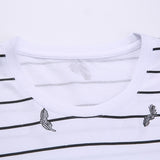 2019 New Fashion Brand T Shirts Mens O Neck Striped Summer Tops  Street Style Trends Print Short Sleeve Tshirts Men Clothing - one46.com.au