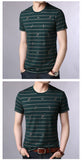 2019 New Fashion Brand T Shirts Mens O Neck Striped Summer Tops  Street Style Trends Print Short Sleeve Tshirts Men Clothing - one46.com.au