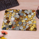 MaiYaCa coins wallpaper New Arrivals Gaming Desk Custom Mousepads Rubber Pad - one46.com.au