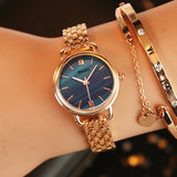 Women Watches New NAIDU Rose gold Silver Ladies Bracelet Watch womens quartz dress wristwatch feminino reloj mujer kol saati - one46.com.au