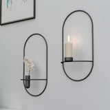 Candlestick Metal Candle Holders New Modern Style Wall Candle Holder Sconce Matching Small Tea Light Home Ornaments - one46.com.au