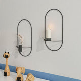 Candlestick Metal Candle Holders New Modern Style Wall Candle Holder Sconce Matching Small Tea Light Home Ornaments - one46.com.au