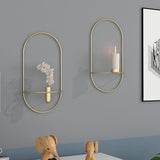 Candlestick Metal Candle Holders New Modern Style Wall Candle Holder Sconce Matching Small Tea Light Home Ornaments - one46.com.au