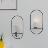 Candlestick Metal Candle Holders New Modern Style Wall Candle Holder Sconce Matching Small Tea Light Home Ornaments - one46.com.au