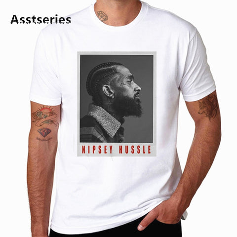 The Great Nipsey Printed Men T Shirt Hip Hop White Tshirt Harajuku Streetwear Rapper Lil Peep Nipsey Hussle Men Clothes HCP4570 - one46.com.au