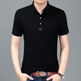 2019 New Fashion Brand Designer Summer Polo Shirt Men Top Grade Slim Fit Short Sleeve Solid Color Poloshirt Casual Mens Clothing - one46.com.au