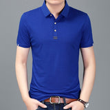 2019 New Fashion Brand Designer Summer Polo Shirt Men Top Grade Slim Fit Short Sleeve Solid Color Poloshirt Casual Mens Clothing - one46.com.au